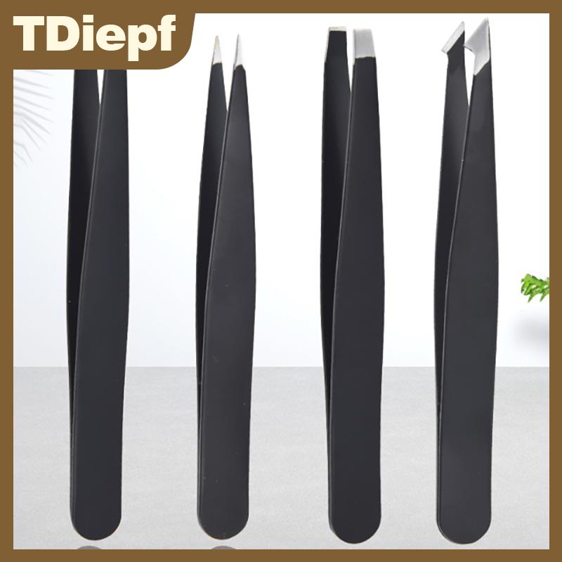 TDiepf 4Pcs Nhíp Thiết Lập Chuyên Nghiệp Trang Điểm Công Cụ Thép Không Gỉ Nhíp Cho Lông Mày Cho Tóc Trên Khuôn Mặt Và Mọc Trong Tóc Loại Bỏ
