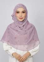 Bokitta Lavender Shore - Printed Plus Crinkled Chiffon