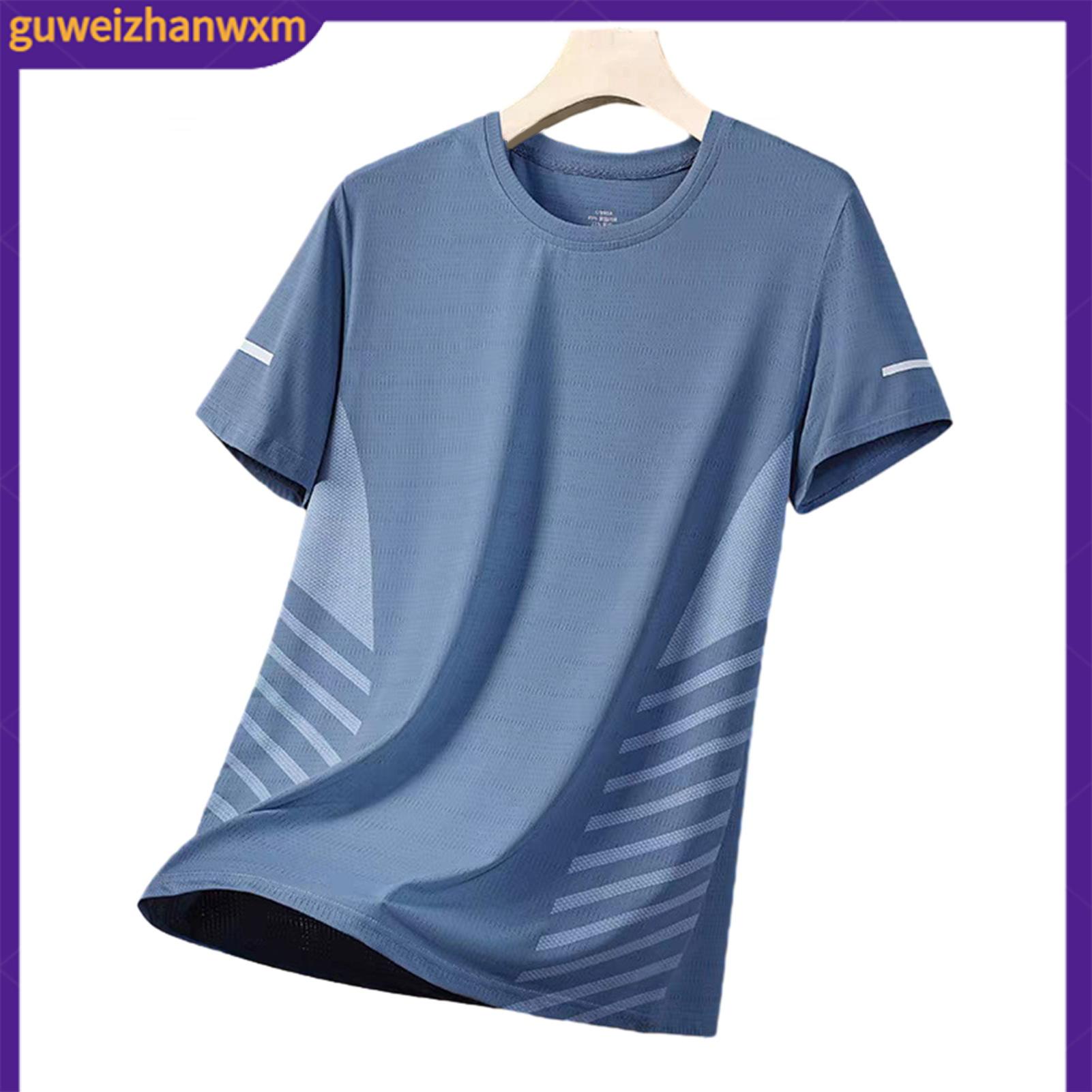 Men Ventilated Sportswear Tee Casual Outdoor Men T-shirt Men's Quick-dry Breathable Mesh T-shirt Loose Fit Athletic Tee for Jogging Gym Fitness Training Outdoor Workouts – Lightweight Summer - 2