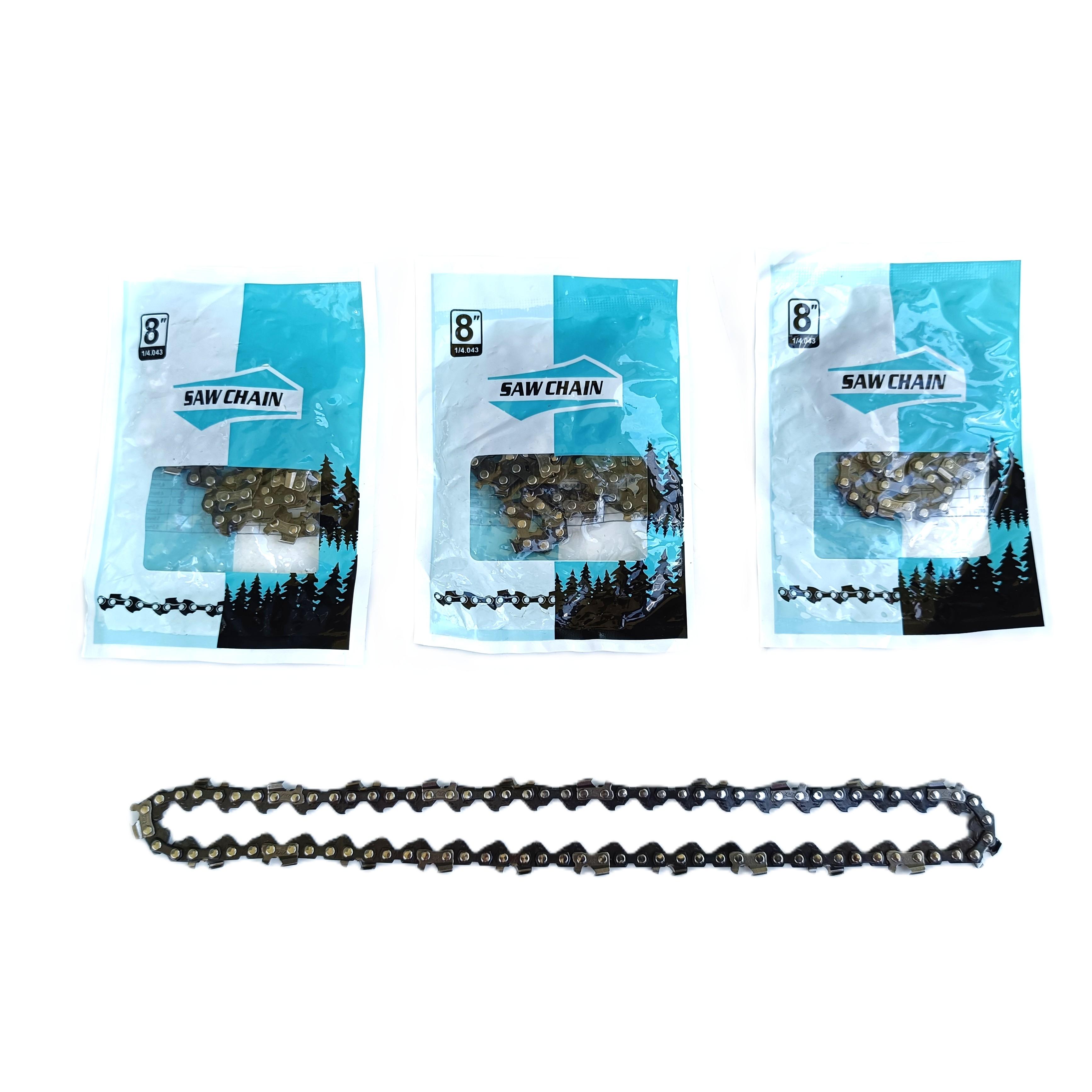 Combo 3 Xích Cưa Gỗ 8 Inch, Dây Xích Thay Thế Máy Cưa Pin Cầm Tay, Phụ Kiện Lam Cưa 8in, Sắc Bén, Độ Bền Cao