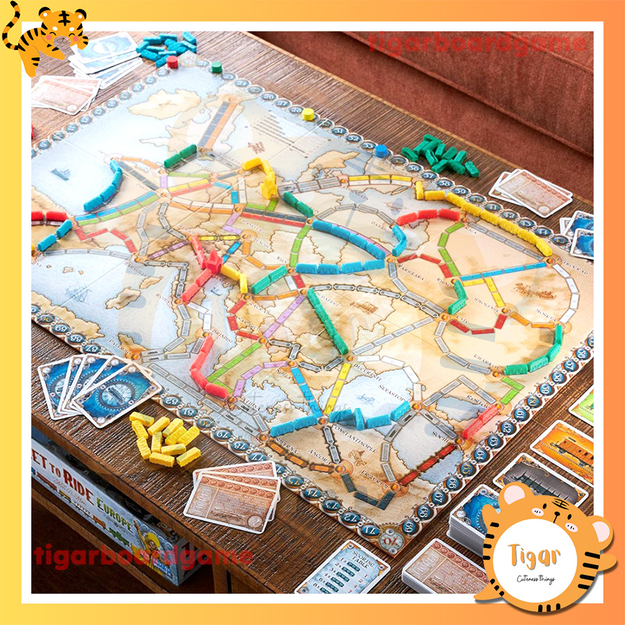 Boardgame ticket to ride europe - đường tàu châu âu phiên bản tq