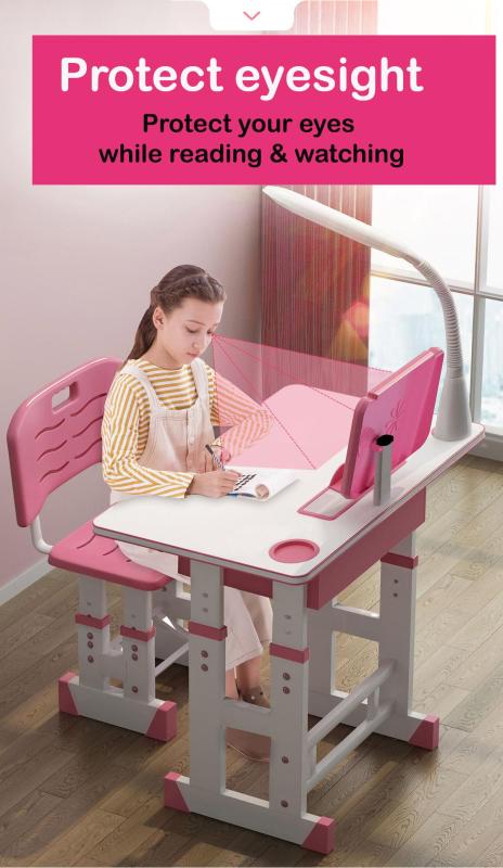 kid study table/study desk/adjustable study table set/desk/kid table/ protect eyes and vertebrae