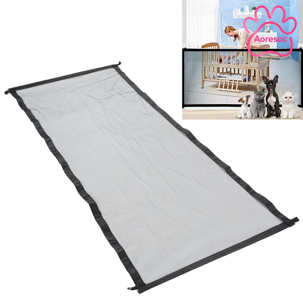 Aoresac Hàng rào bảo vệ Cổng lưới Lắp đặt dễ dàng Lưới an toàn cho vật nuôi Bảo vệ hành lang cho cầu thang cho cửa ra vào