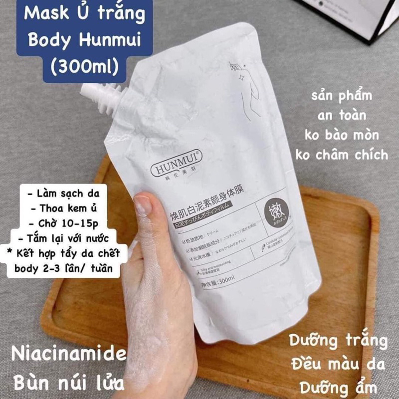 Kem ủ trắng tắm trắng Hunmui trắng nhanh