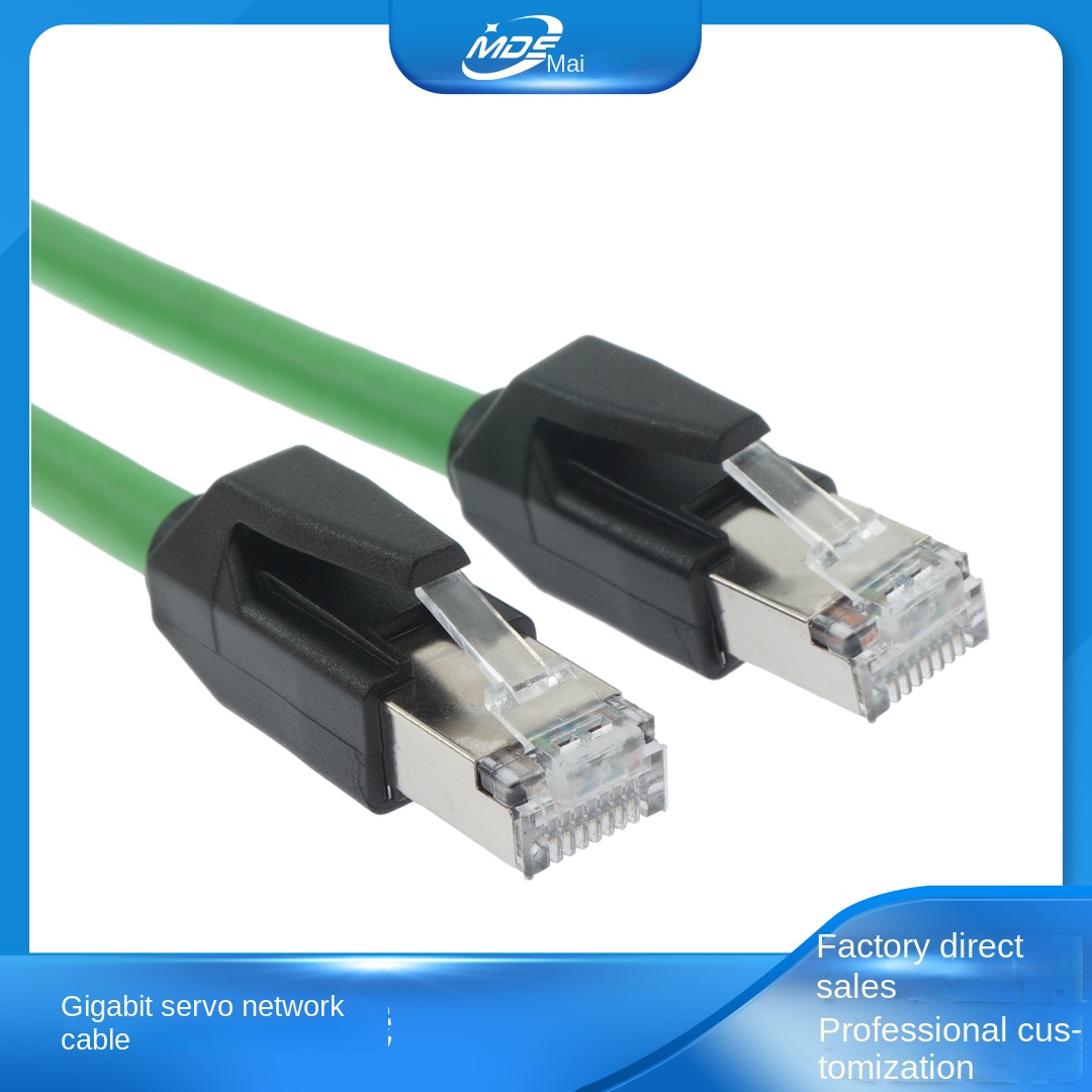 Cáp Công Nghiệp Cao Cấp Hai Đầu RJ45-Màu Xanh - 8m Profinet/EtherCAT | Hai Lớp Chống Nhiễu, Chuẩn Gigabit Cat6e | Chiều Dài từ 0.1m - 50m