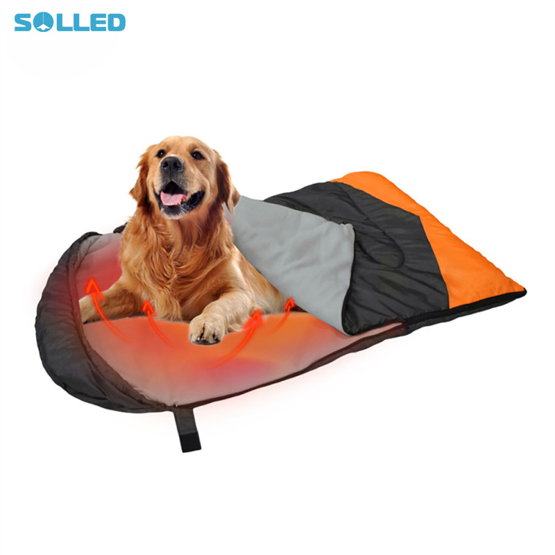Portable Warm Dog Sleeping Bed, Washable Pet Sleeping Bag, Adjustable Temperature Heating Pad Dog Bed With Storage Bag For Indoor Outdoor Travel ราคา 925 บาท*ส่งฟรี