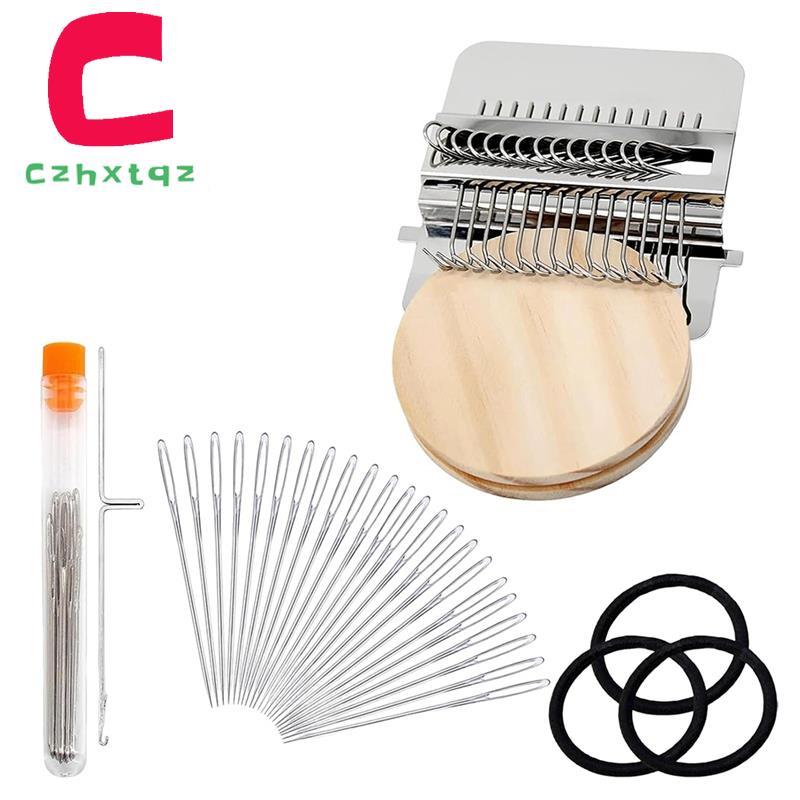 [LA19REA]Knitting Patch Kit Darning Mini Portable for Mending Jeans Socks&amp Clothes DIY Weave Art Knitpatch