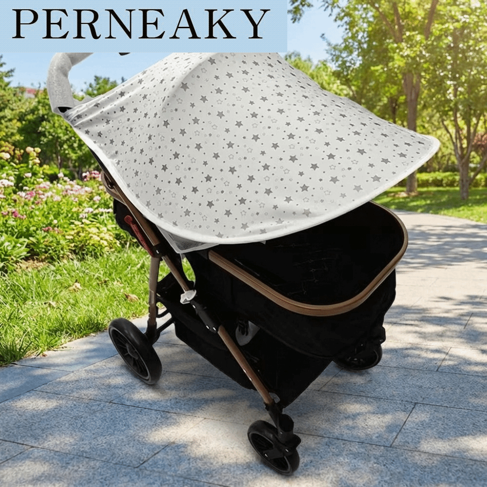 PERNEAKY ขยายเวลา ม่านบังแดดสำหรับรถเข็นเด็ก การปรับปรุง การปิดกั้นแสง ผ้าคลุมกันแดด หลายรูปแบบ ผ้ายืด อุปกรณ์ป้องกันแสงแดด อุปกรณ์เสริมสำหรับรถบักกี้เด็ก ราคา 361 บาท*ส่งฟรี
