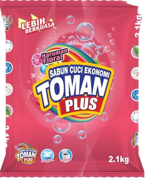 Toman Plus Floral Detergent Powder 2.1kg