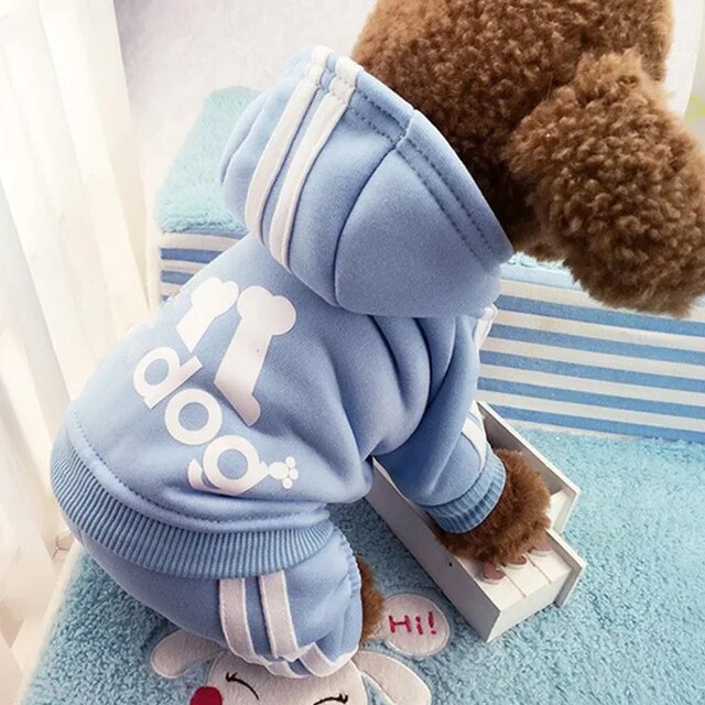 MHGAA Pet Dog Clothes for Small Dogs French Bulldog Stitch Winter Puppy Costume Chihuahua Pug Pets Cat Hoodie Sweater Jacket Schnauzer