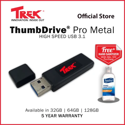 TREK USB Thumbdrive 3.1 TD Pro Metal Flash Drive - Available in 32GB / 64GB / 128GB