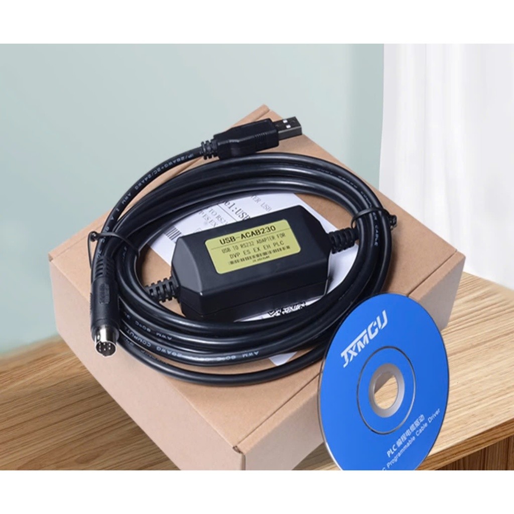 Cáp lập trình PLC Xinje USB-XC/XD ACAB230, USB RS232 - ACAB230 Màu đen
