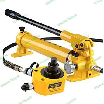 HYDRAULIC CYLINDER JACK 10TON STROKE 25MM / DONGKRAK BOTOL CYLINDER -BY LARISAN Harga 9,190,000 rupiah*Gratis Ongkir
