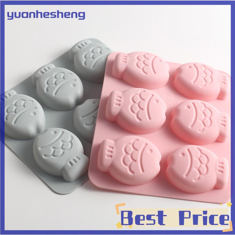yuanhesheng Silicone khuôn làm bằng tay xà phòng khuôn DIY Vòng cá hình dạng hình thức làm xà phòng nến