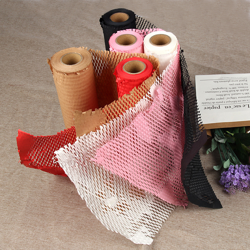 DreamDomicile 30cmx5m tổ ong giấy, chống sốc đệm bao bì giấy, phân hủy bảo vệ môi trường kraft giấy hoa bao bì