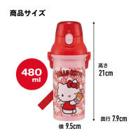 SKATER Antibacterial Direct Drink Water Bottle 480ml PSB5SANAG Hello Kitty Cinnamoroll Pokemon Toy Story Cars Kids Plastic Bottle Made in Japan