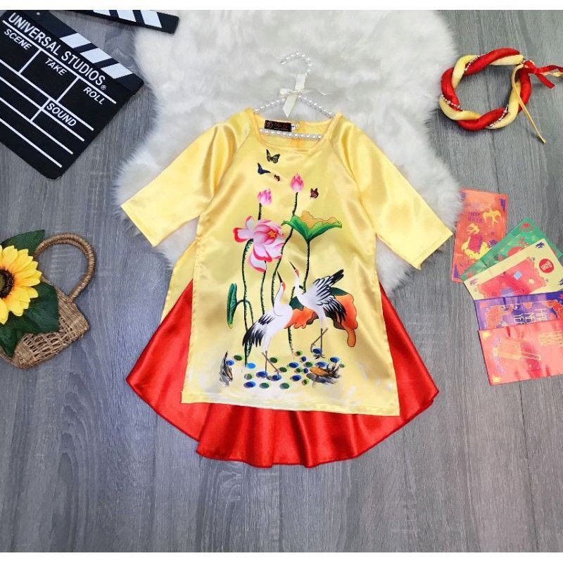 áo dài bé gái mẫu mới - 2