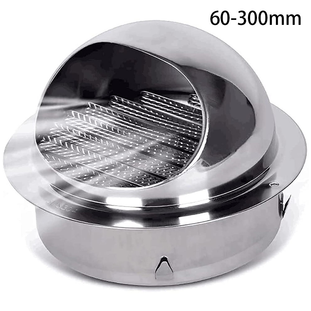 Hometool thời tiết thép không gỉ tường lỗ thông hơi với phòng chống dịch hại lưới