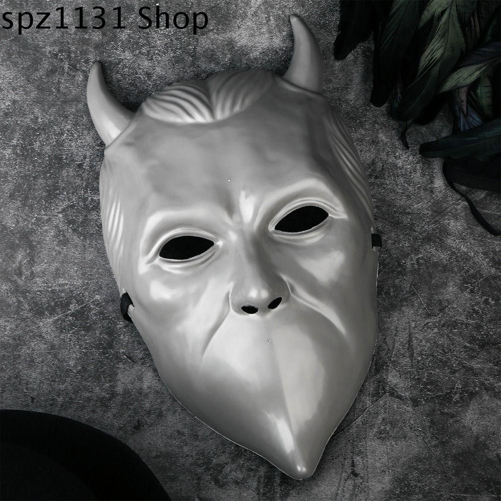 SPZ1131 Đáng sợ nạ ban nhạc Ghost b.c. Đạo cụ biểu diễn sân khấu Thực tế nạ Anime Spirited Away Quà Tặng trẻ em Nhựa nạ ban nhạc Ghoul không tên Nhà
