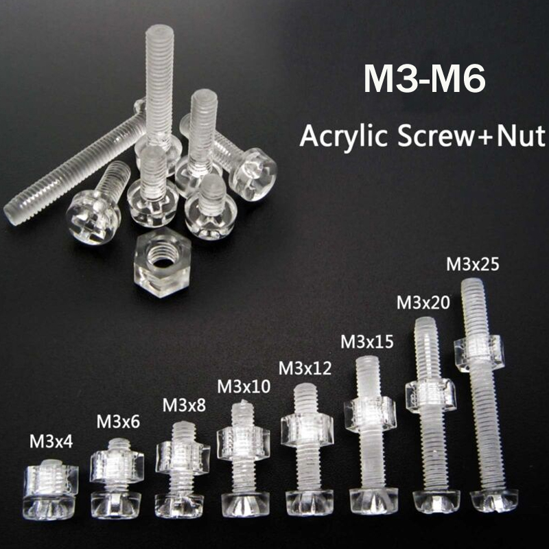 8 Pack Standoff Screws 3/4 X 6/5 Inch Gold Sign Standoffs Hanging Acrylic  Picture Frame Advertising