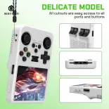 R36s Máy chơi game cầm tay bảo vệ trường hợp với có dây đeo cổ tay cho chơi game những người đam mê