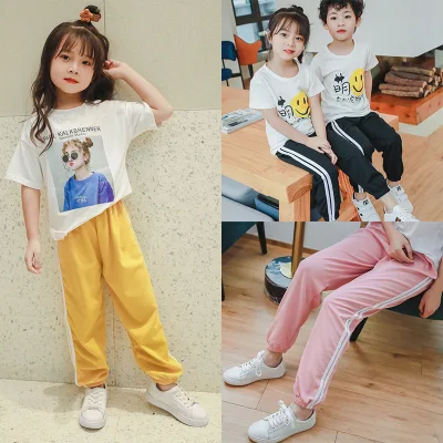 3-11 Years Boy Long Pants Kids Girls Boys Korean Style Casual Sporty Sweat Pants Long Pants