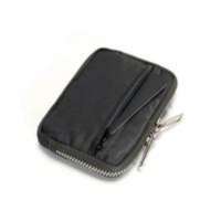Hascloth Zipper Coin Purse RFID Blocking Card Holder Wireless Earbuds Case Compact Japanese Style Wallet for Daily Use & Travel