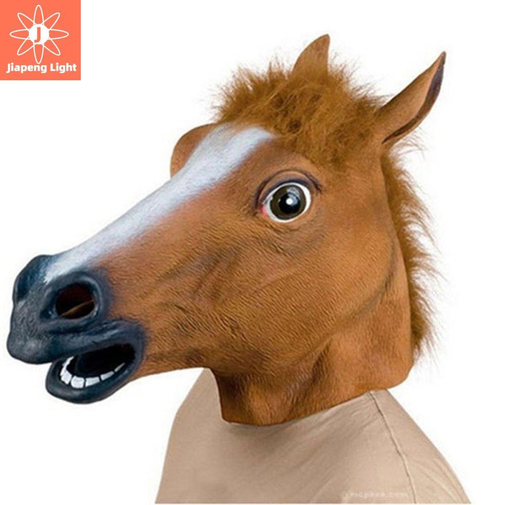 JIAPENG Mô phỏng Sáng Tạo Nạ ngựa Lừa Đồ Chơi Masquerade Prop Động vật Đạo