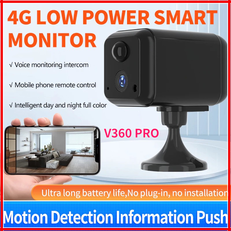 Solar Camera 4MP Battery Powered WiFi IP Camera Outdoor Wireless 4MP Surveillance Security Camera Waterproof IP66 CCTV PIR No Storage ราคา 780 บาท*ส่งฟรี