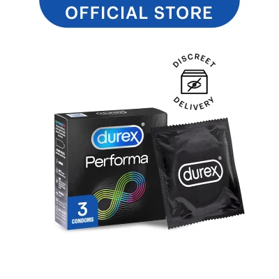 Durex Performa Condoms for Longer Lasting Pleasure - 3 Condoms