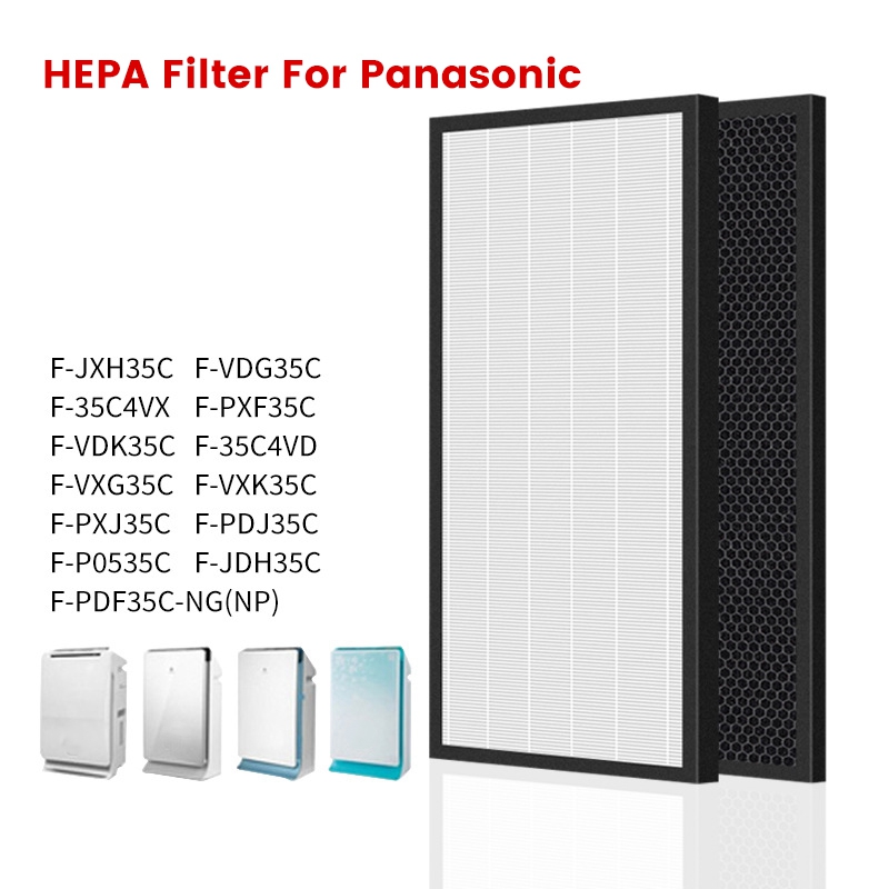 (YERF) HEPA Filter Accessory Part Kit for F-PXF35C F-PDF35C F-VXG35C F-VDG35C F-PDJ35C F-PXJ35C F-JXH35C F-JDH35C F-36C4VD Air Purifier