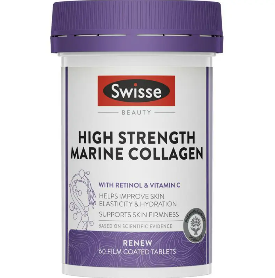 Swisse beauty high strength marine collagen hỗ trợ tái tạo làn da săn chắc