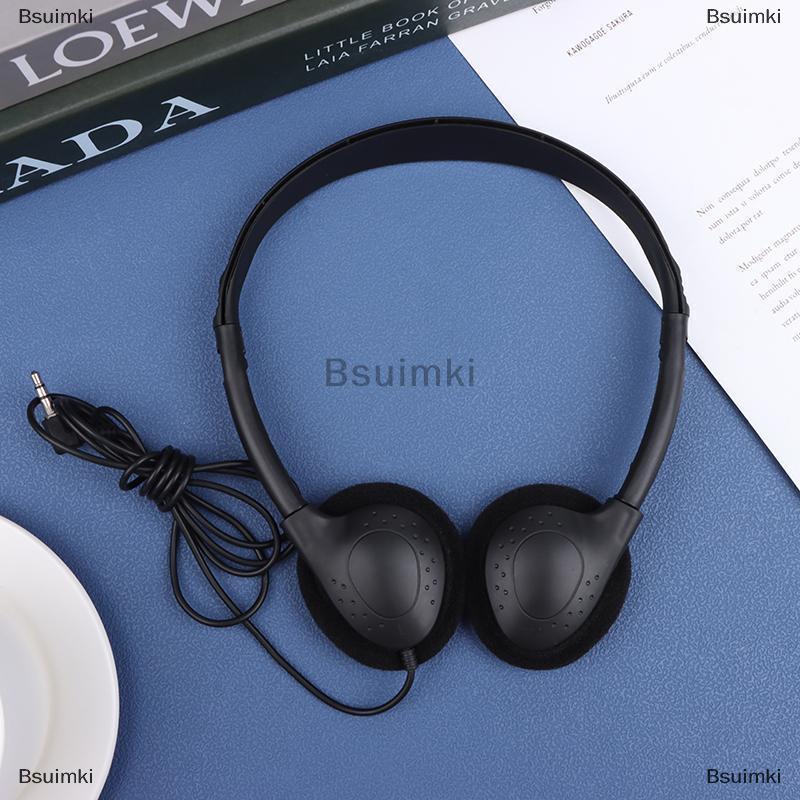 [COD] Bsuimki Tai nghe máy tính có dây phổ thông 3.5mm không có Micrô Tai nghe chơi game khử tiếng ồn thể thao MP3 Tai nghe có dây tai nghe âm thanh nổi