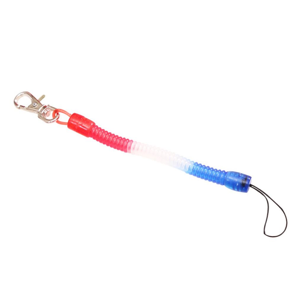 KEQI Spiral Stretch Keychain Key Coil Hiking For Outdoor Camping Security