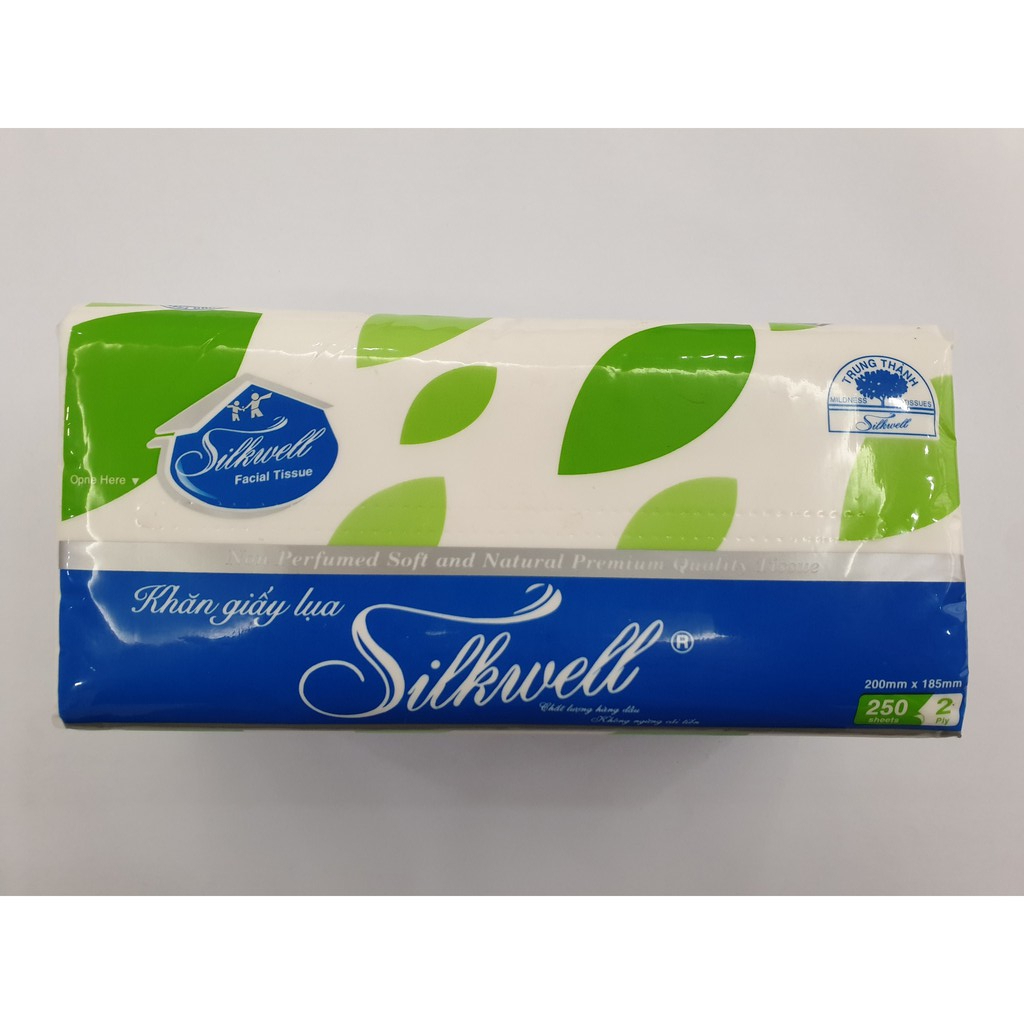 Giấy ăn giấy rút lụa Silkwell 250 tờ Hàng CHính Hãng