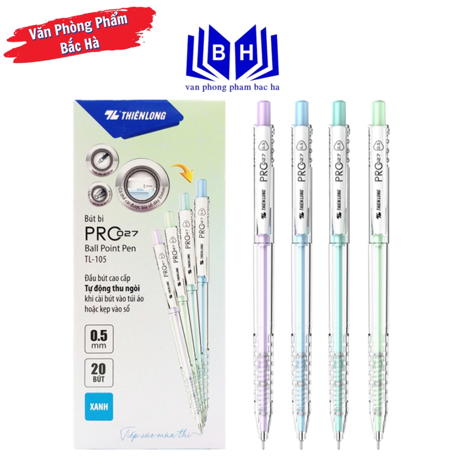 Bút Bi TL-027 Pro - Thiên Long TL-105 ngòi 0.5mm