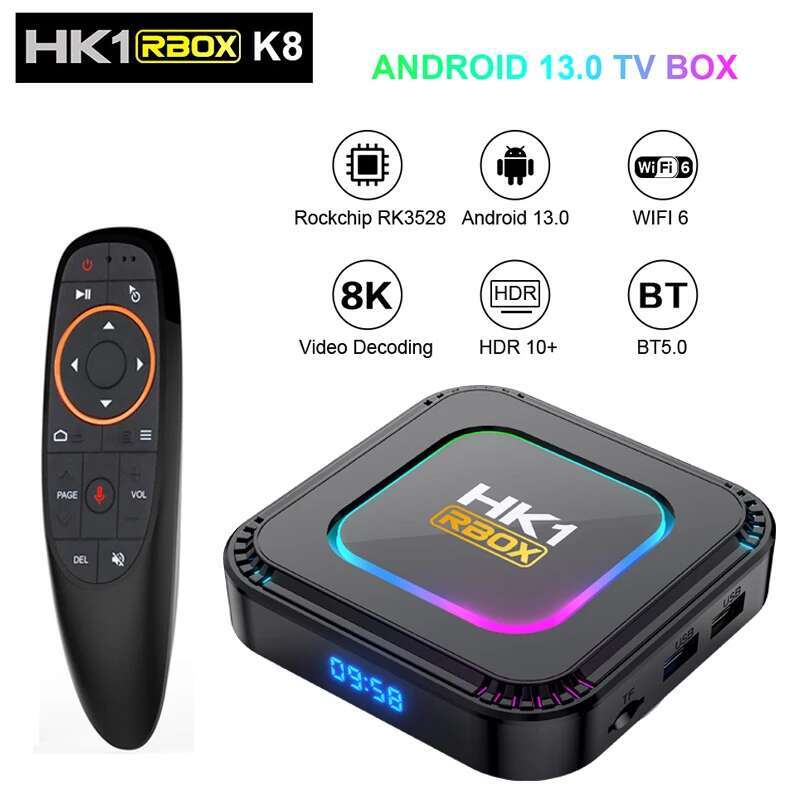 8K Tv Box Android 13 Quad-Core 8Gb 128Gb Wifi6 Media Player For