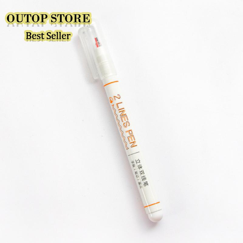 OUTOP ปากกามาร์กเกอร์ 2-ปากกามาร์กเกอร์สีสเตอริโอสีปากกา