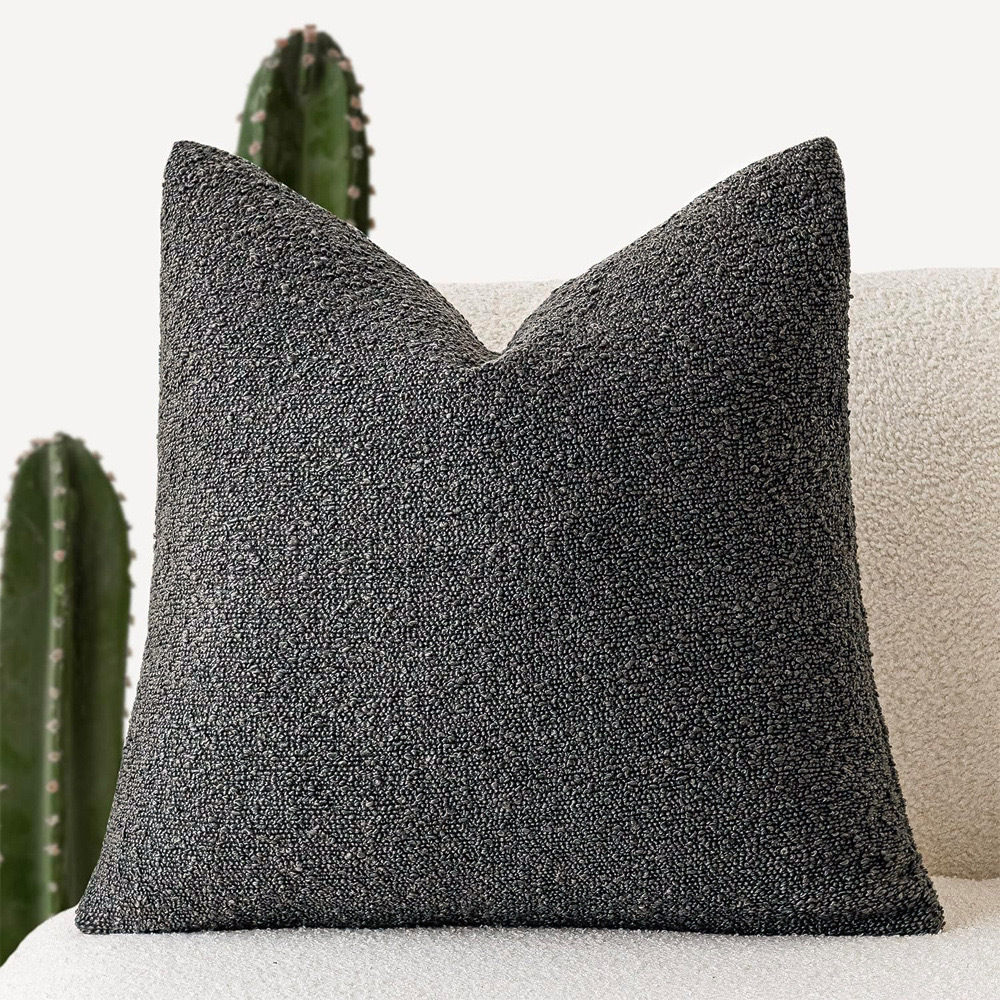 30x50cm/45x45cm/50x50cm Textured Loop Yarn Throw Pillow Covers Accent Solid Pillow Cases Couch Cushion Case for Chair Sofa Bedroom Living Room Home Decor