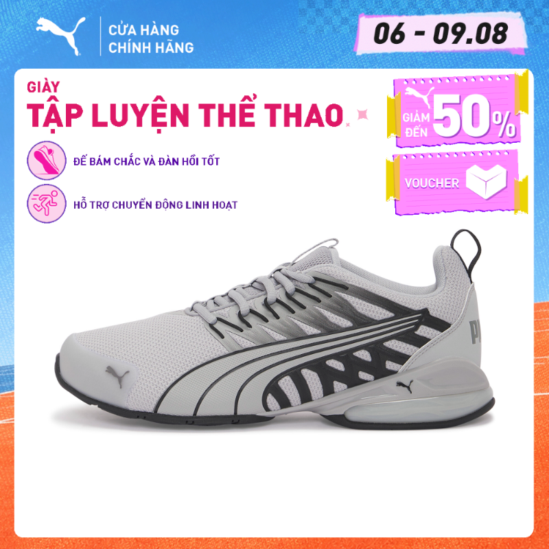 Giày Thể Thao PUMA Nam Voltaic Evo Wide Gray Echo-Black Màu Xám
