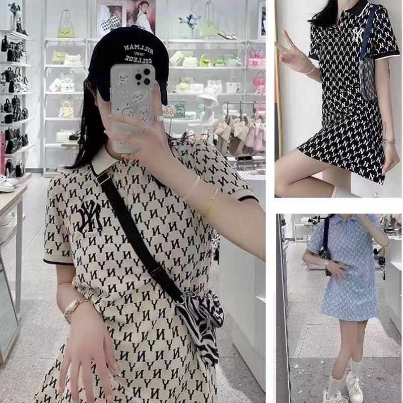 MLB korea■新作*W'S BASIC ROUND LONG DRESS Women's Basic Round Long Dress New York Yankees
