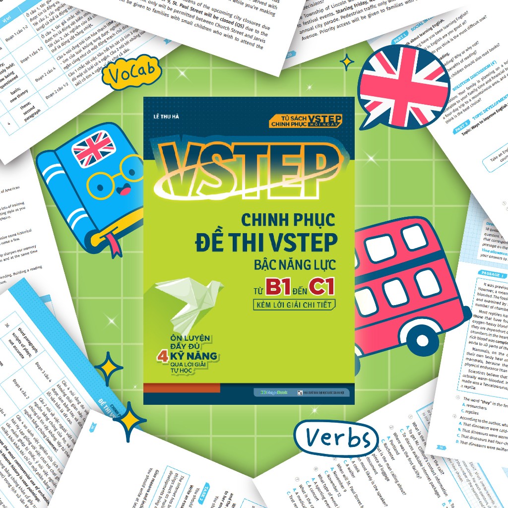 Sách Chinh phục đề thi VSTEP bậc năng lực từ B1 đến C1