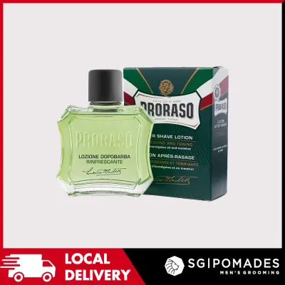 Proraso Green Aftershave Liquid Lotion 100ml - Menthol & Eucalyptus-SGPOMADES