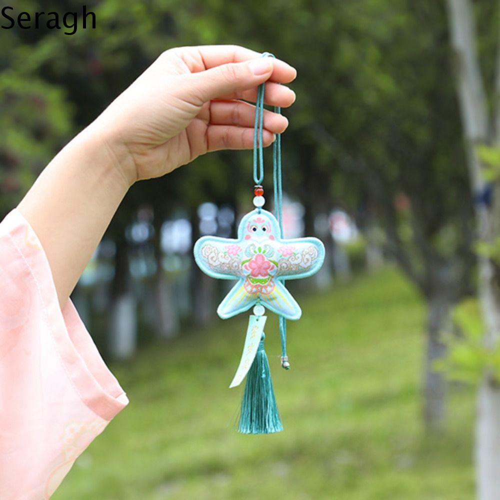 SERAGH Hai Túi đựng diều bằng giấy Sáng Tạo Thêu lụa dây chuyền gói Phước lành Dễ thương Túi nước hoa Lễ Hội thuyền rồng