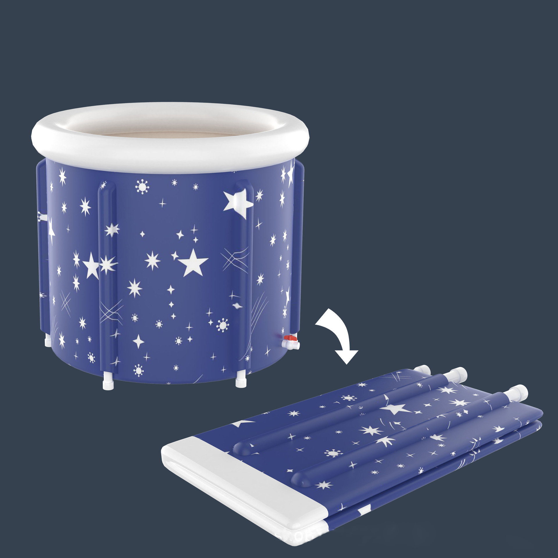 [NOPL] 2024 Inflatable Portable Ice Bath Tub for Athletes Cold Water Therapy Hot Tub Folding Bathtub Ice Bath Bucket ราคา  18,173 บาท*ส่งฟรี