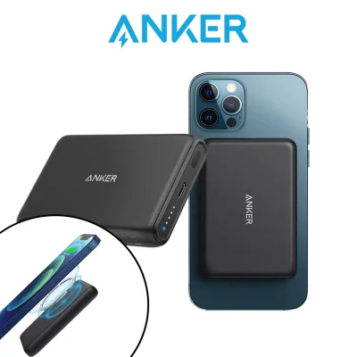 Anker PowerCore Magnetic 5000mah Magsafe 5k Powerbank Magnetic Wireless Portable Charger, Design for iPhone 12 Series