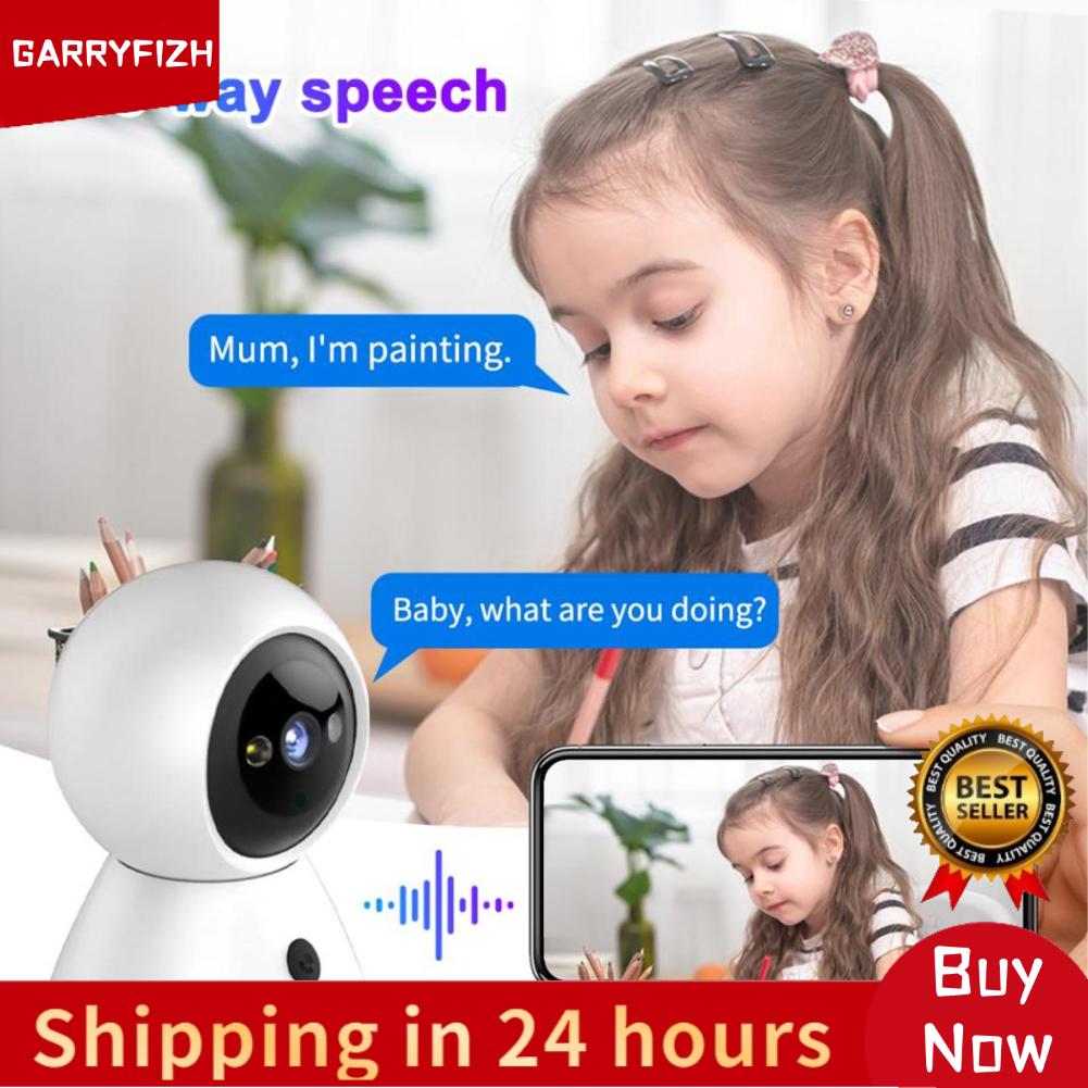 GARRYFIZH กล้องรักษาความปลอดภัยสัญญาณเตือนภัยอัจฉริยะ Night Vision สีเต็มรูปแบบ WiFi Security Camera การตรวจจับความเคลื่อนไหวสำหรับบ้าน ราคา 559 บาท*ส่งฟรี