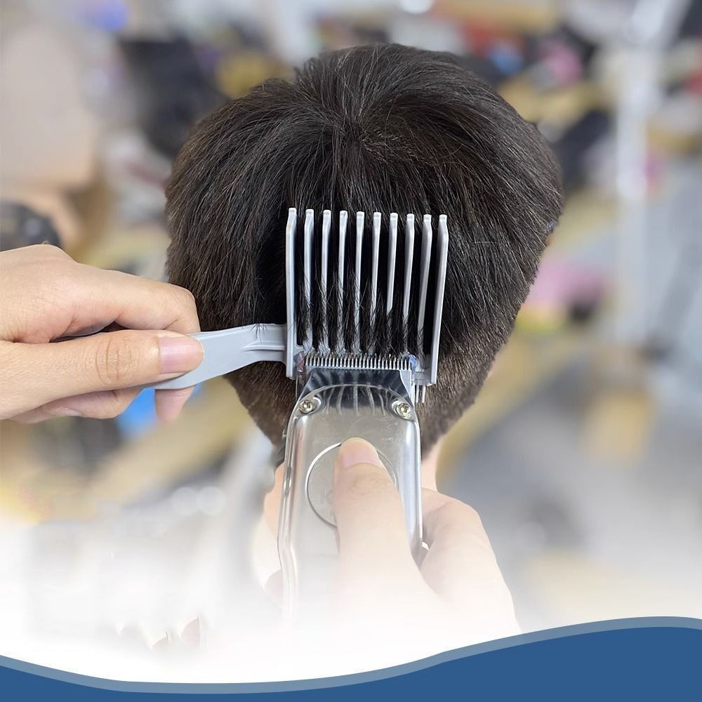 KORNASUE Đầu Phẳng Lược phai màu Xám Nhựa Lược định vị Cắt Tóc Chuyên nghiệp Bàn chải phai màu Thợ Cắt Tóc