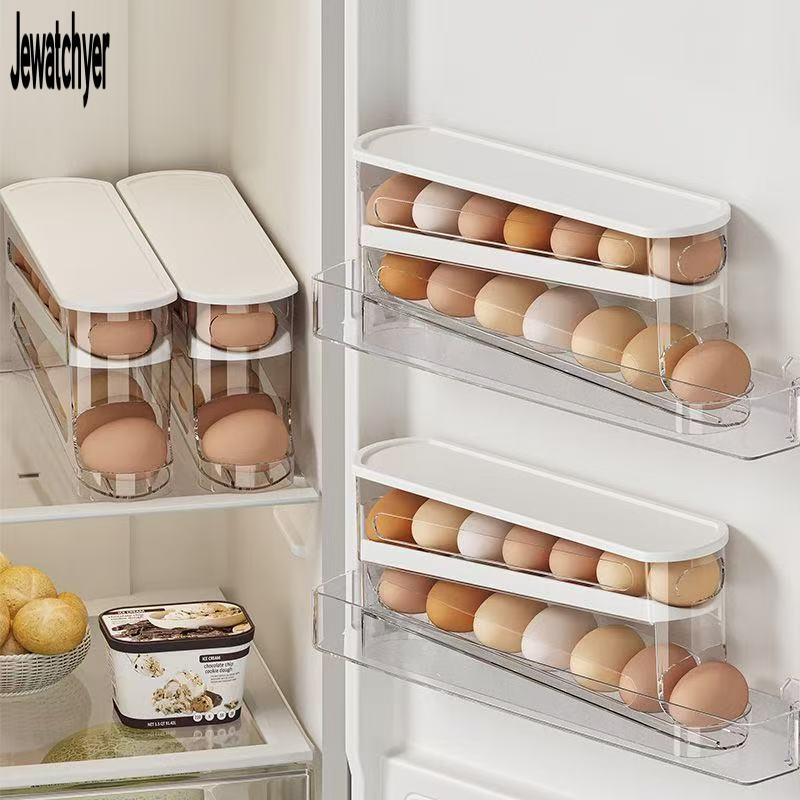 Hộp đựng trứng cán cấp thực phẩm - Hộp đựng tủ lạnh Nhà bếp có nắp
