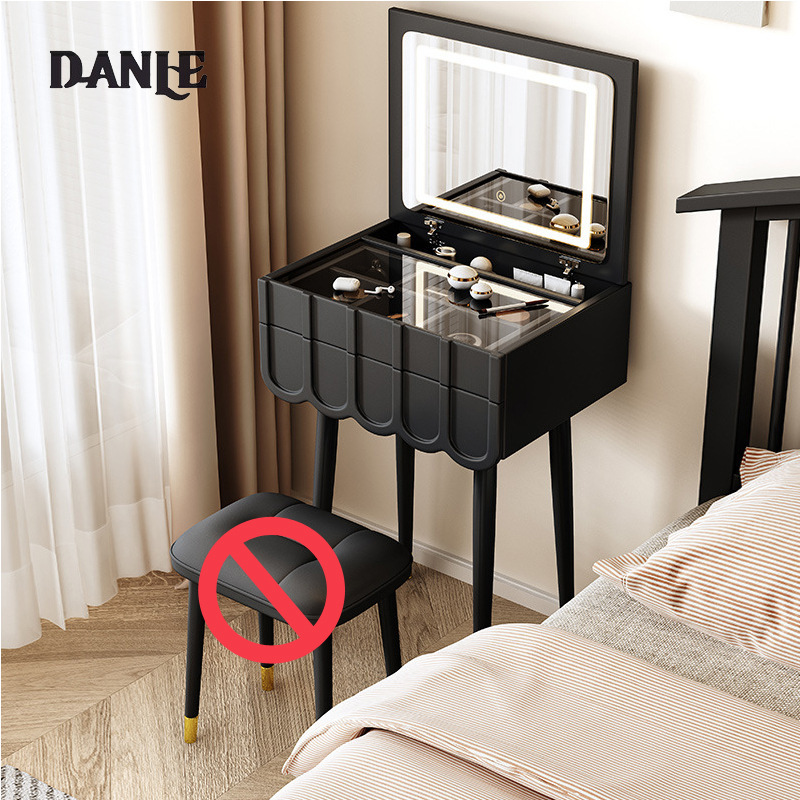 French cream style flip top dressing table bedroom modern simple small 60cm mini internet celebrity light luxury dressing table ราคา 4,194 บาท*ส่งฟรี